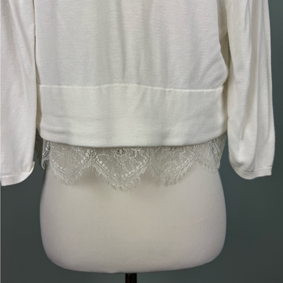 Lace Cropped Cardigan - Picture 6 of 8